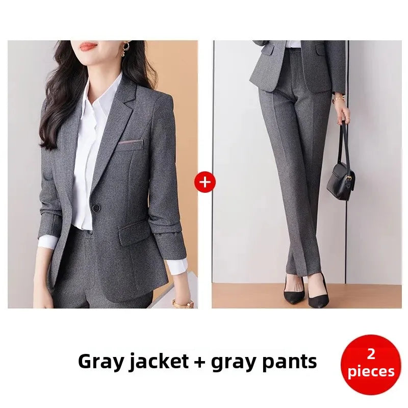 Western-Style Professional Blazer for Office Workwear & Interviews
