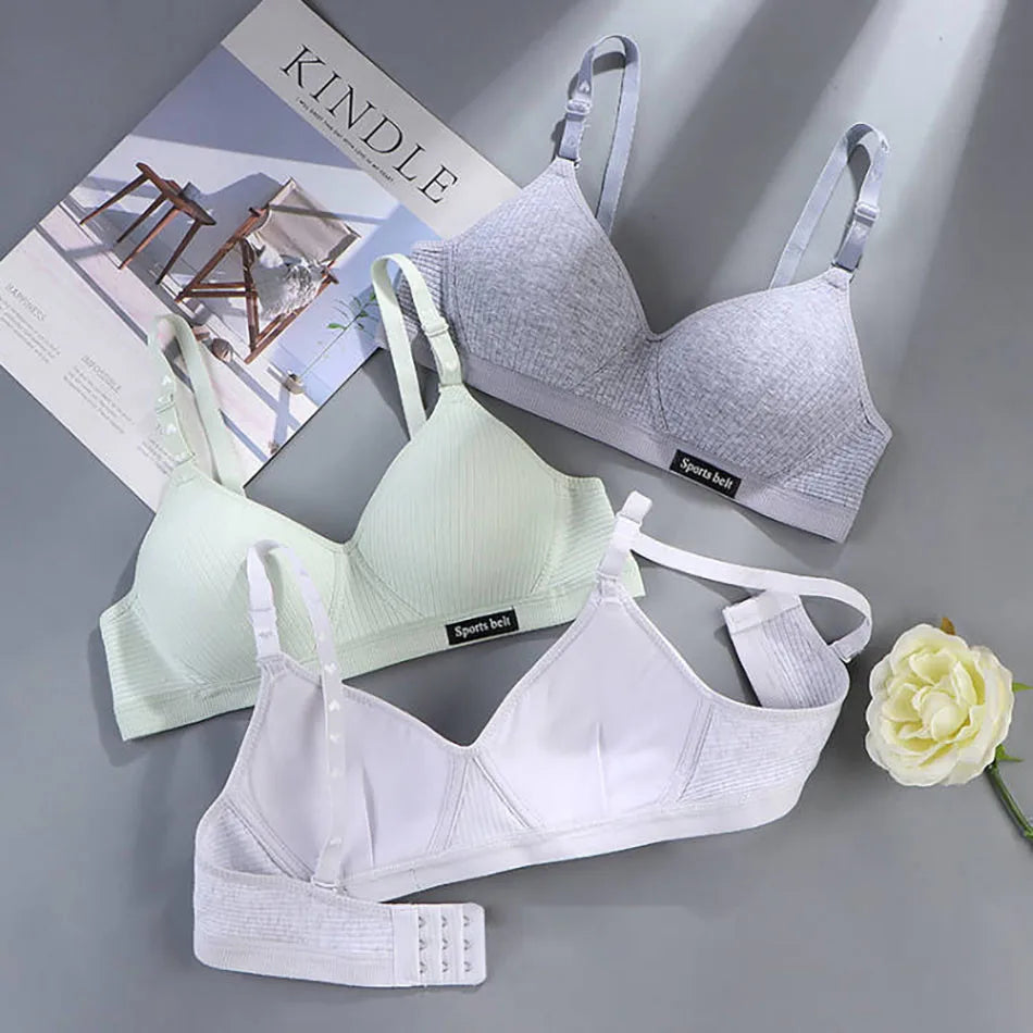 Sport Underwear for Teens Seamless Girl No Underwire Training Bra Soft