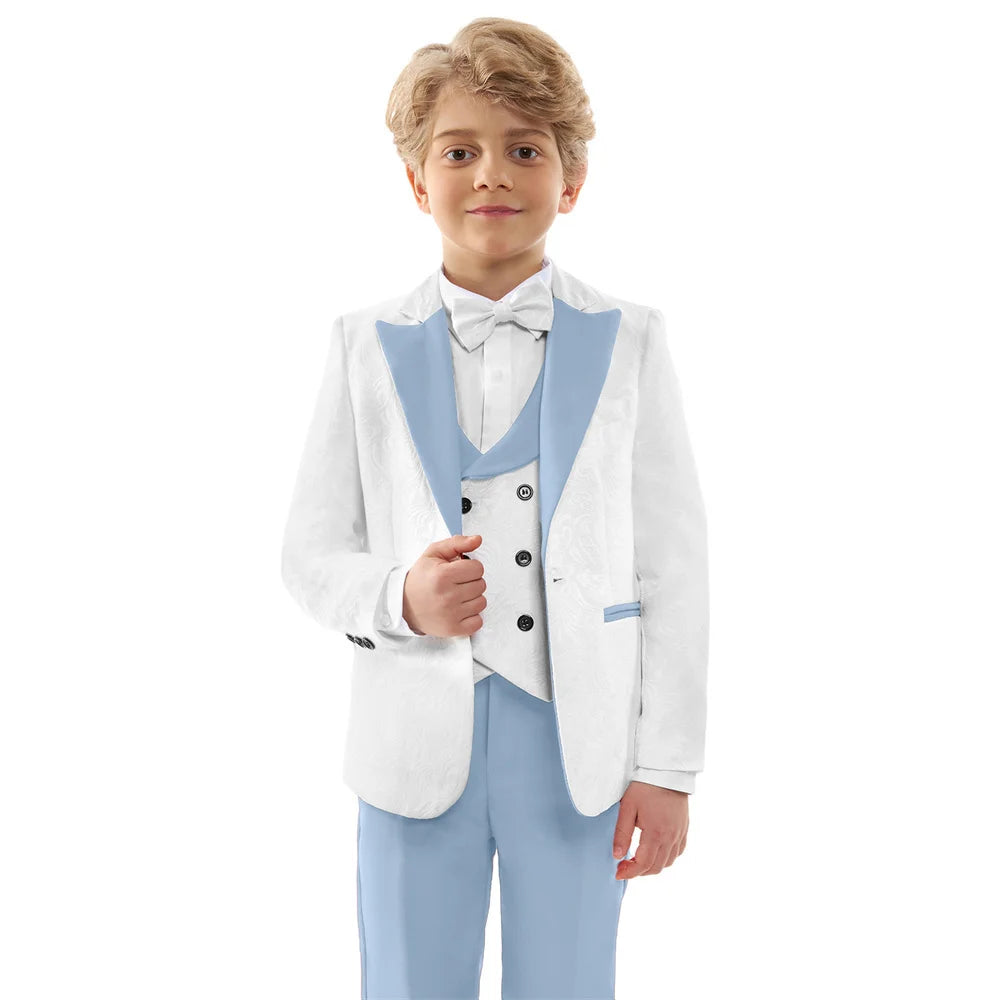 4-Piece Slim Fit Wedding Outfit with Jacket