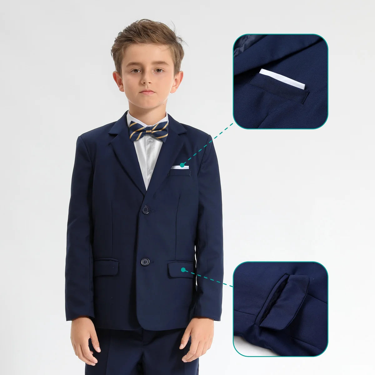 Boys’ Elegant 3-Piece Suit Set