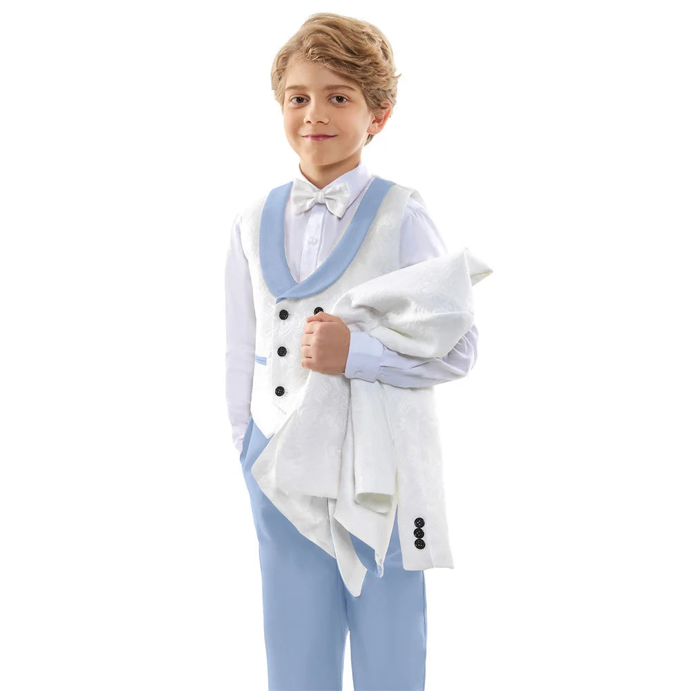 4-Piece Slim Fit Wedding Outfit with Jacket