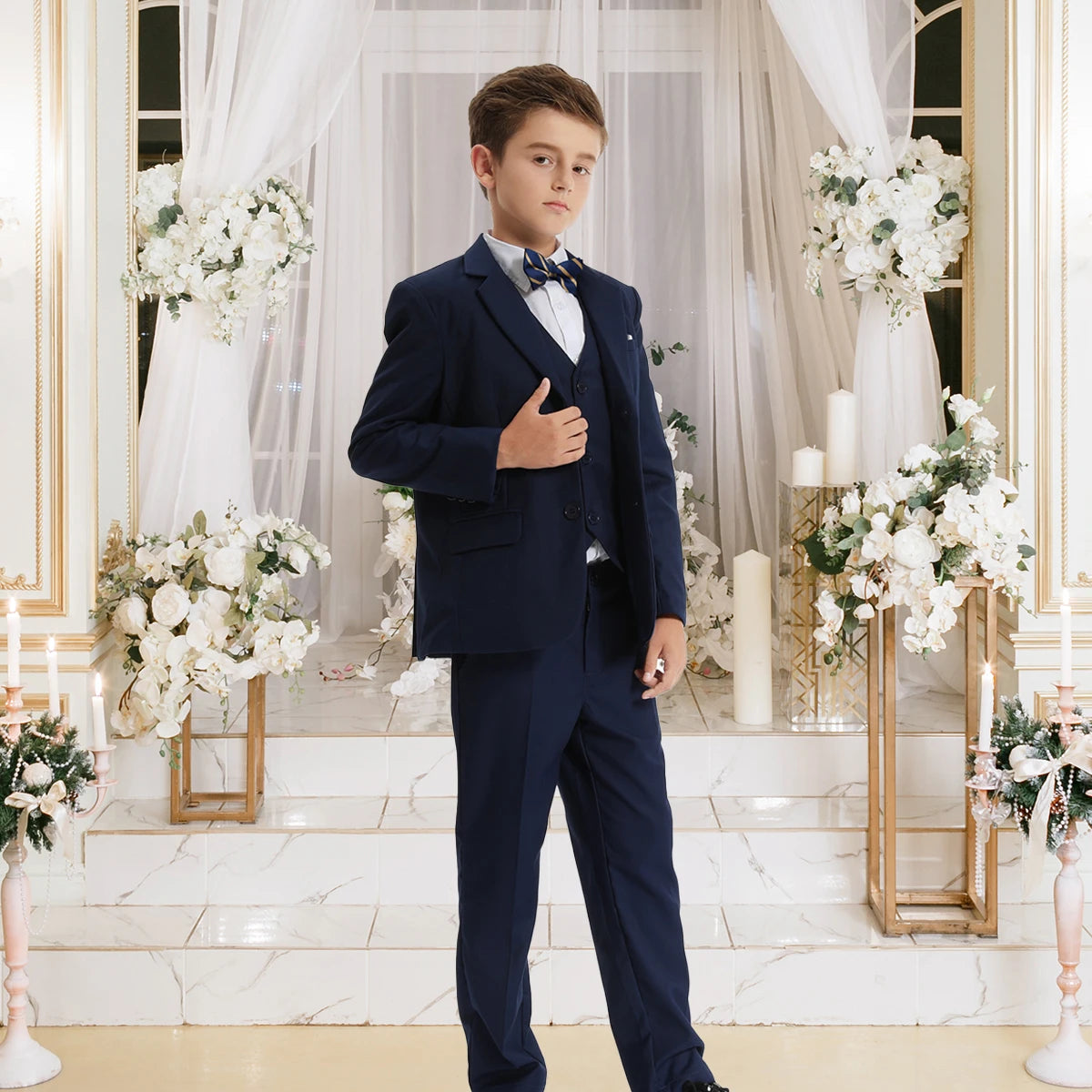 Boys’ Elegant 3-Piece Suit Set