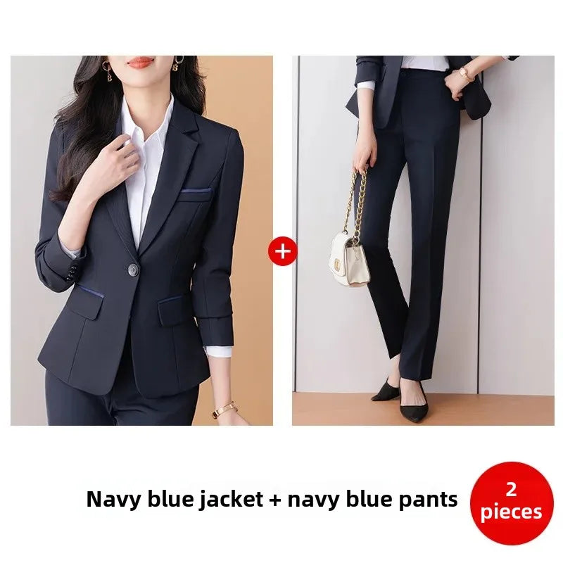 Western-Style Professional Blazer for Office Workwear & Interviews