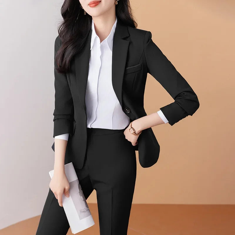 Western-Style Professional Blazer for Office Workwear & Interviews