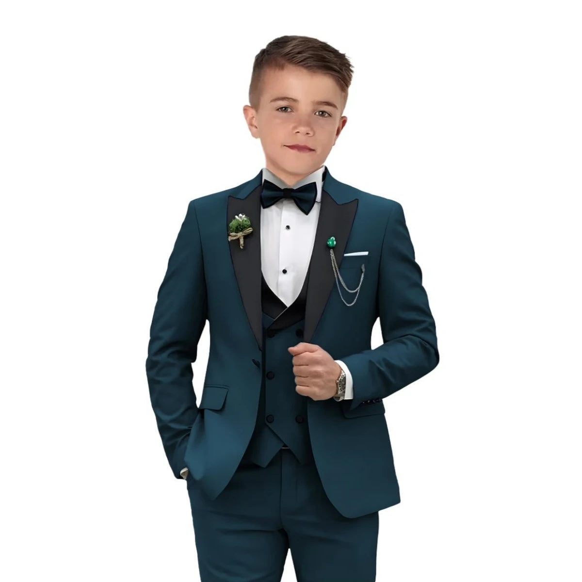 Boys’ 3-Piece Velvet Tuxedo Suit