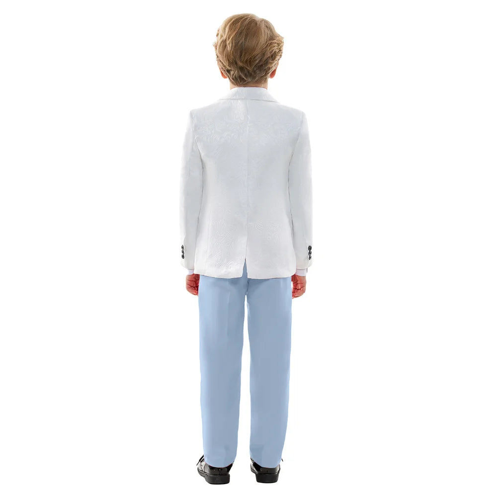 4-Piece Slim Fit Wedding Outfit with Jacket