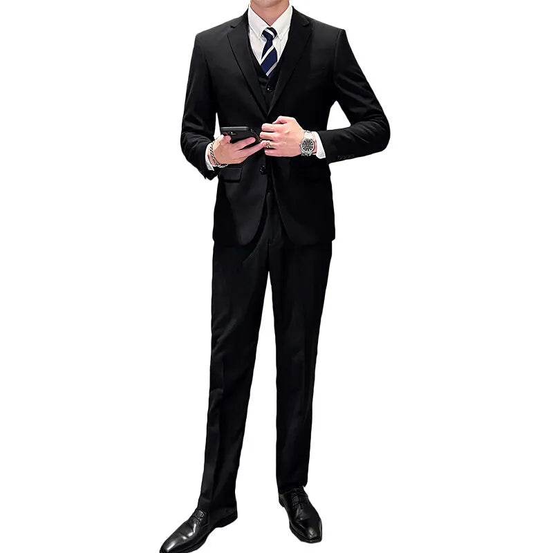 Business Casual Wedding Trend Three-piece Set