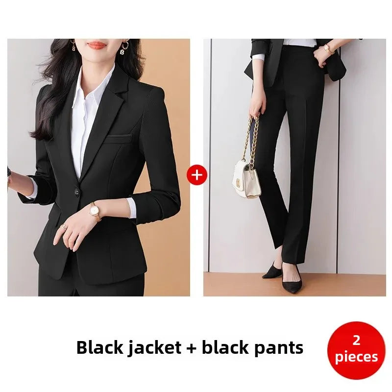 Western-Style Professional Blazer for Office Workwear & Interviews