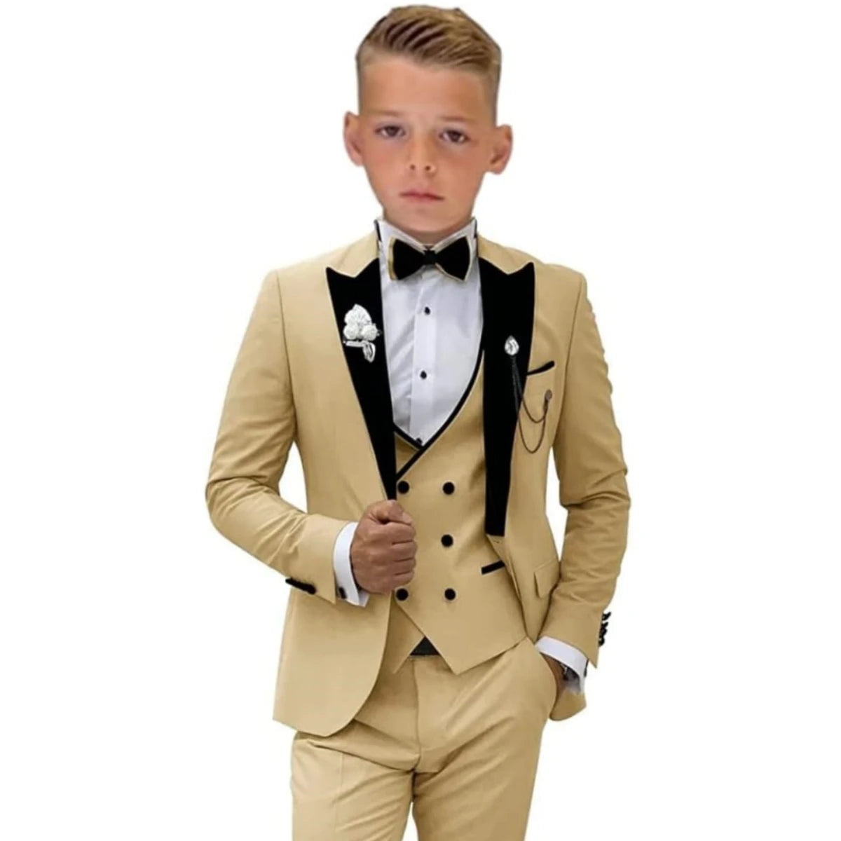 Boys’ 3-Piece Velvet Tuxedo Suit
