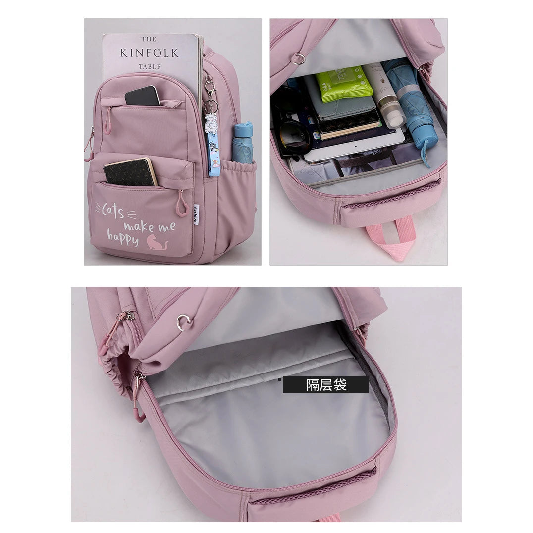 Girl School Bag Backpack Back Pack For Teenager Women Children Female