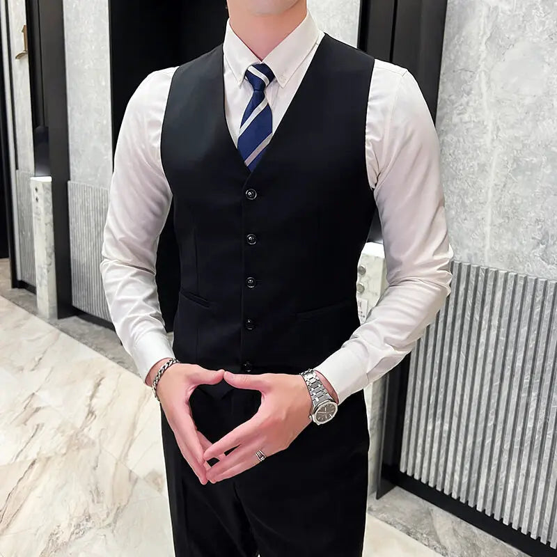 Business Casual Wedding Trend Three-piece Set